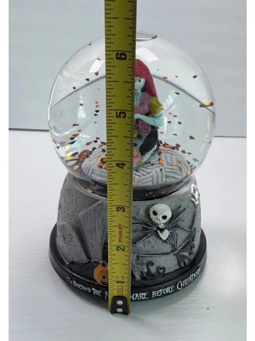 The Nightmare Before Christmas Sally Snow Globe Musical Plays This is Halloween